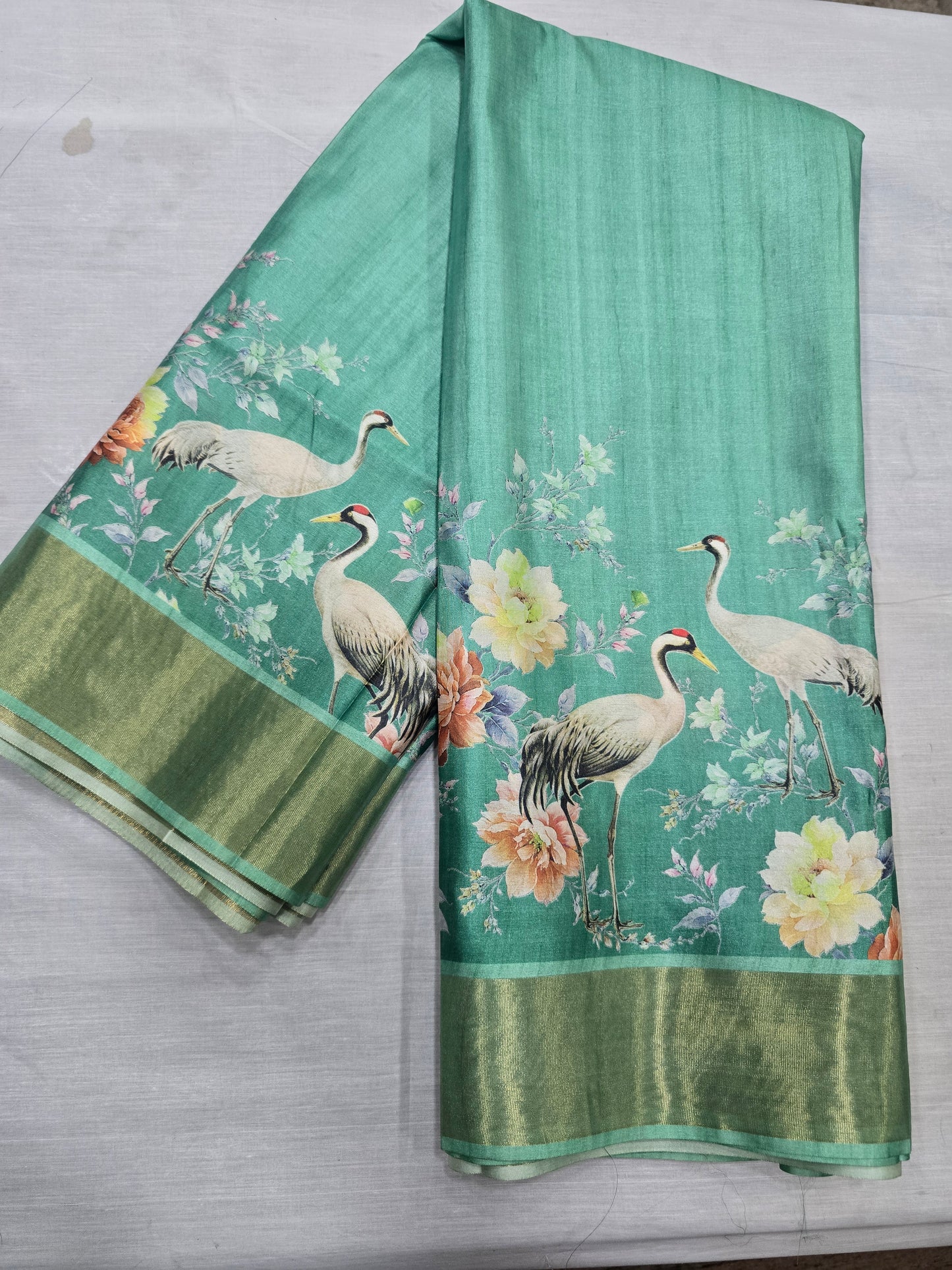 Tussar Digital Printed Sarees