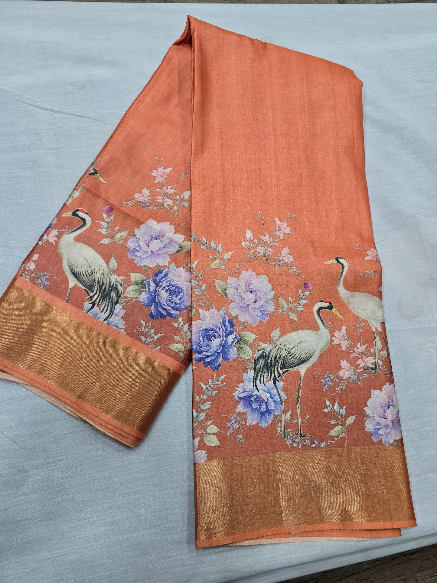 Tussar Digital Printed Sarees