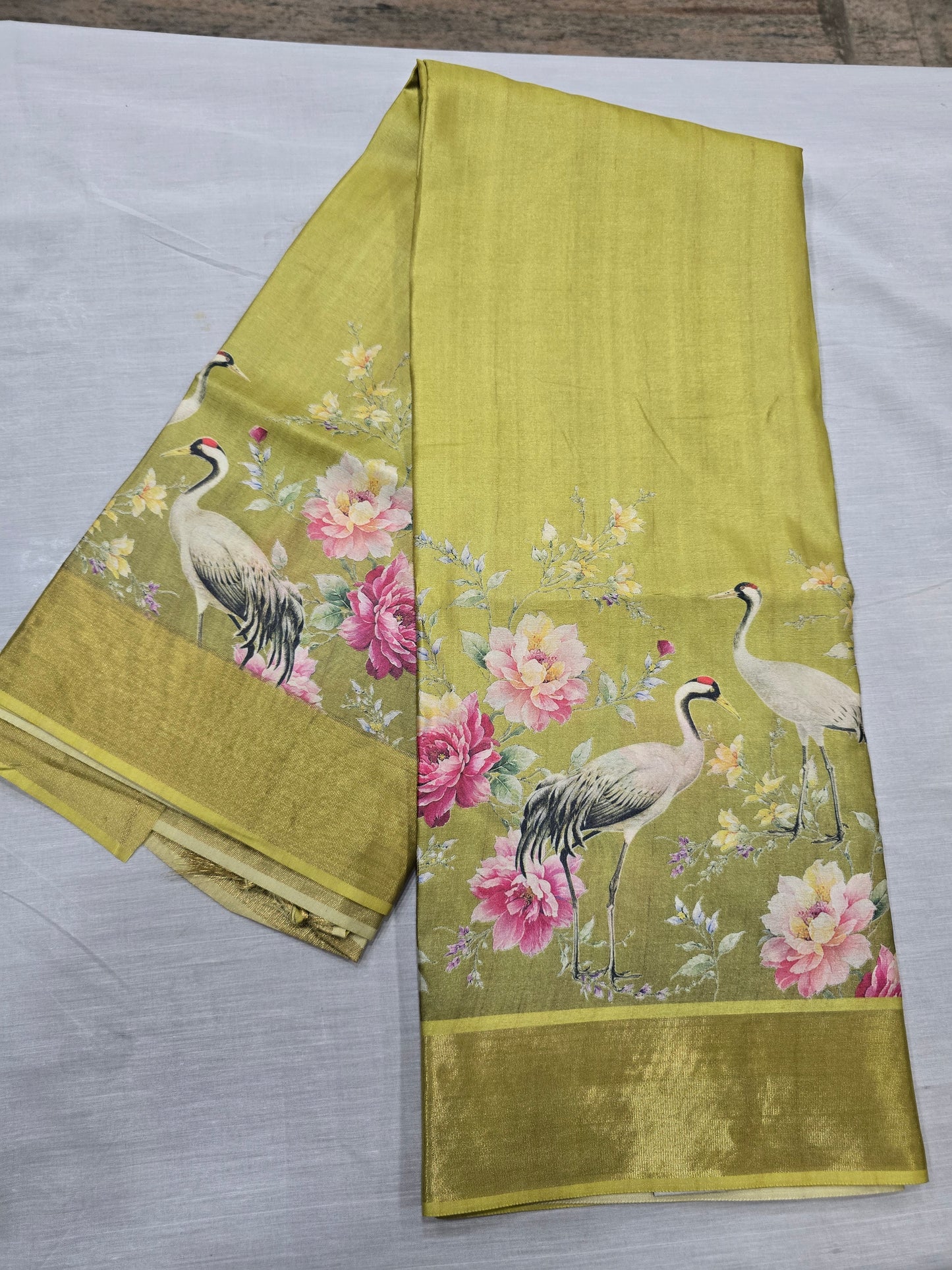 Tussar Digital Printed Sarees