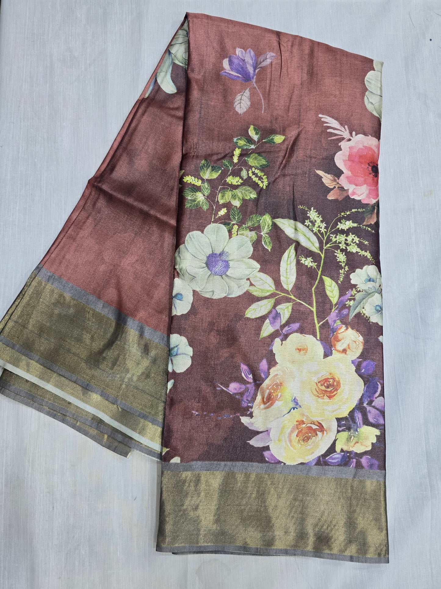 Tussar Digital Printed Sarees