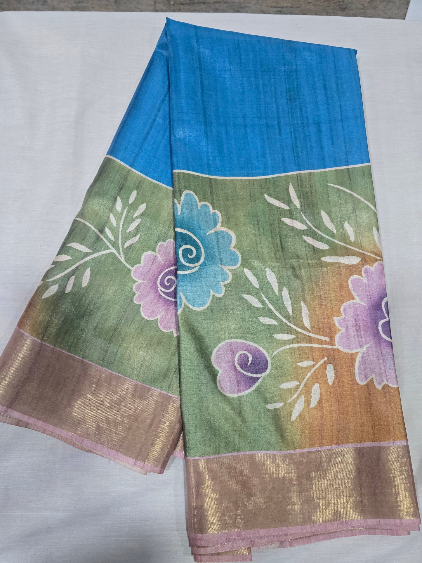 Tussar Digital Printed Sarees