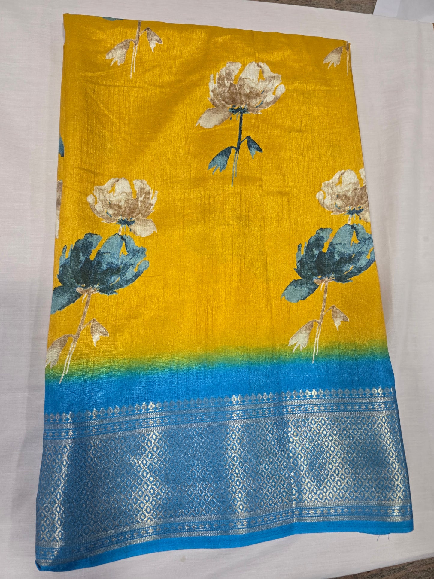 Pure Silk With Boarder