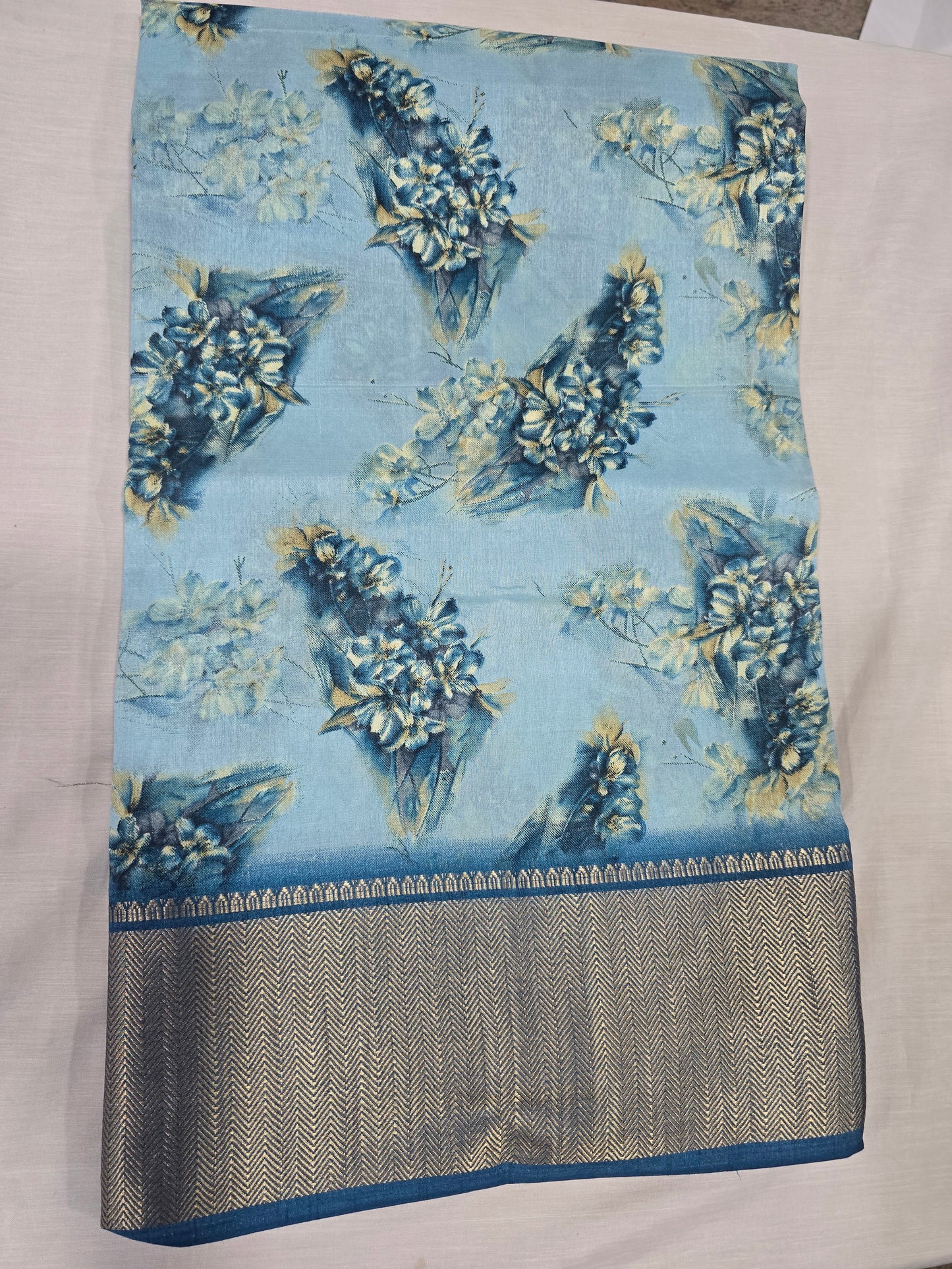 Pure Silk With Boarder