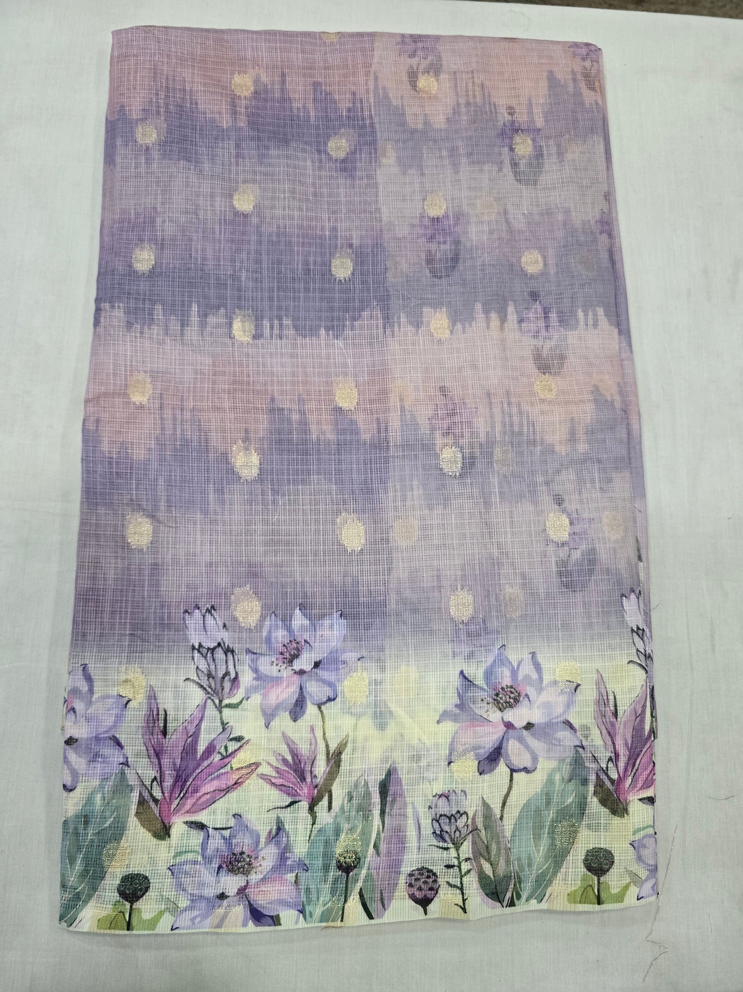 Pure Kota Handloom Digital Prints Sarees