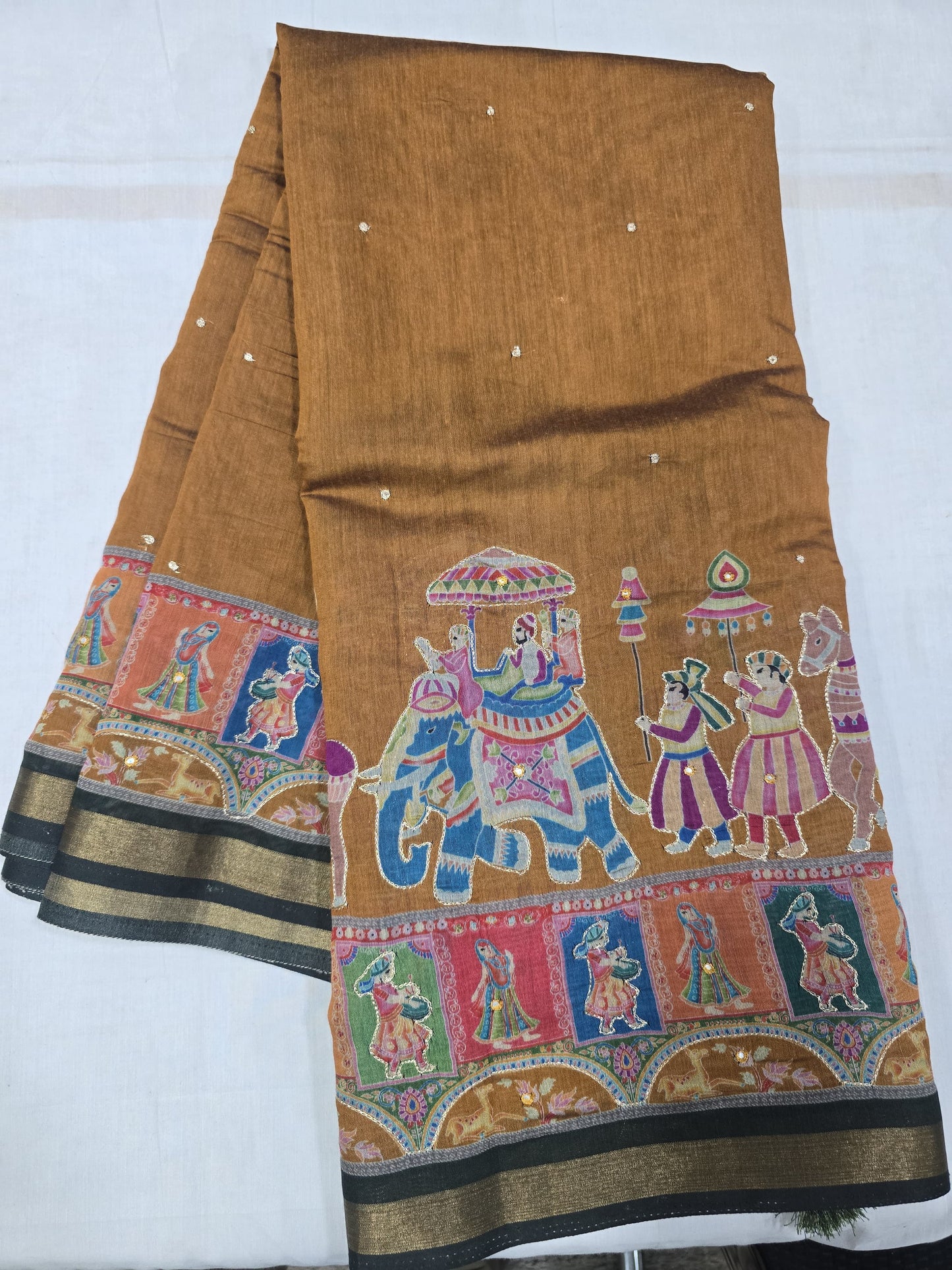Pure Chanderi Work Saree