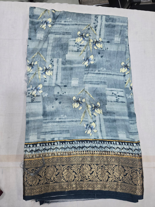 Raw Mango Digital Prints Saree