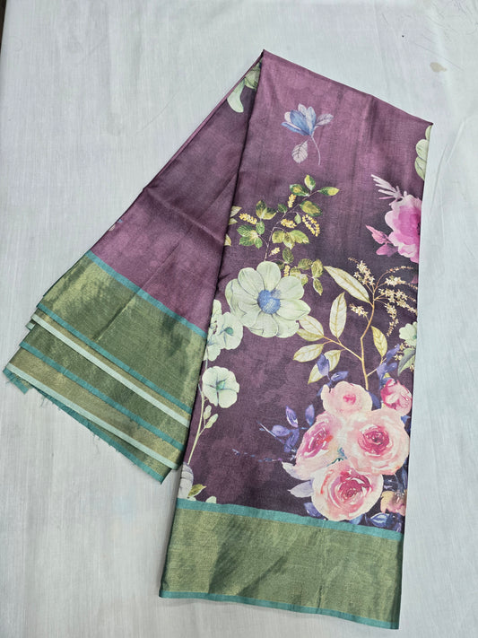 Tussar Digital Printed Sarees