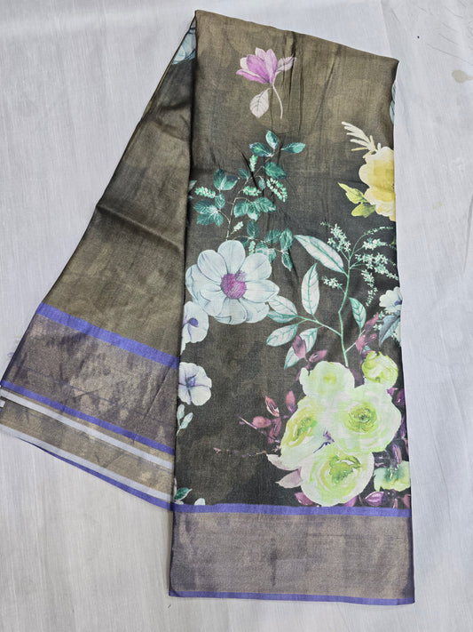 Tussar Digital Printed Sarees