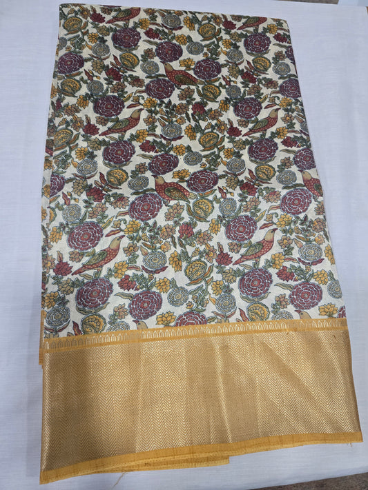 Pure Silk With Boarder