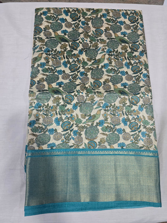 Pure Silk With Boarder