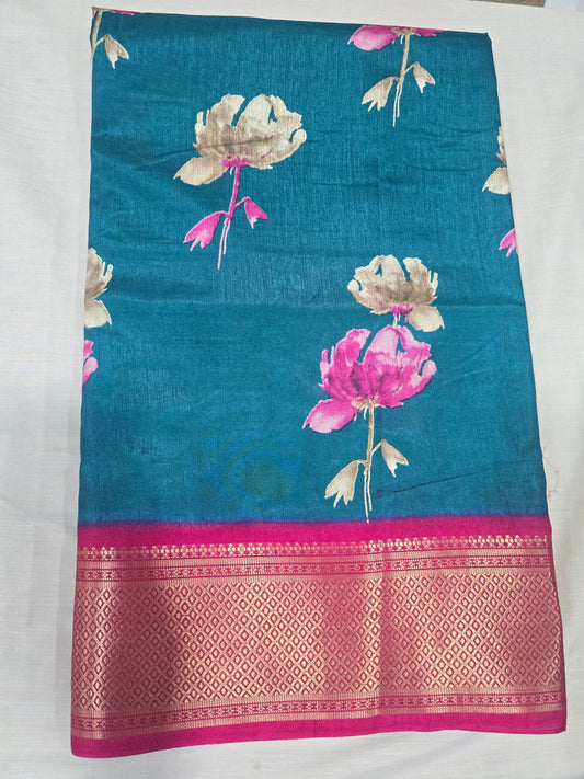 Pure Silk With Boarder