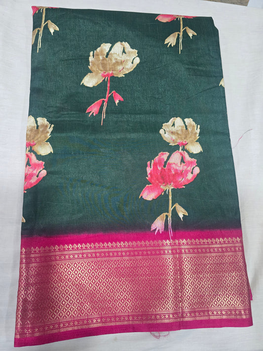 Pure Silk With Boarder