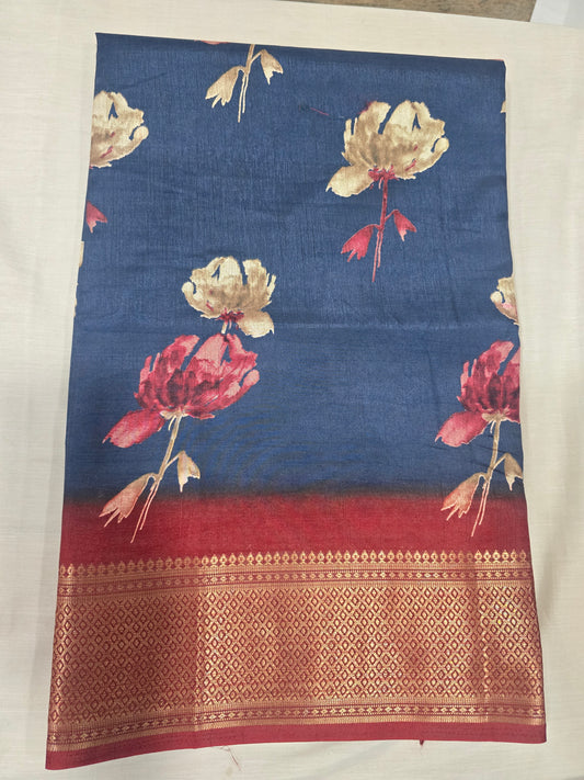 Pure Silk With Boarder