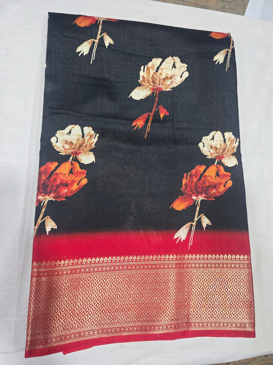 Pure Silk With Boarder