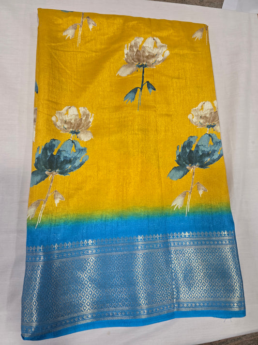 Pure Silk With Boarder