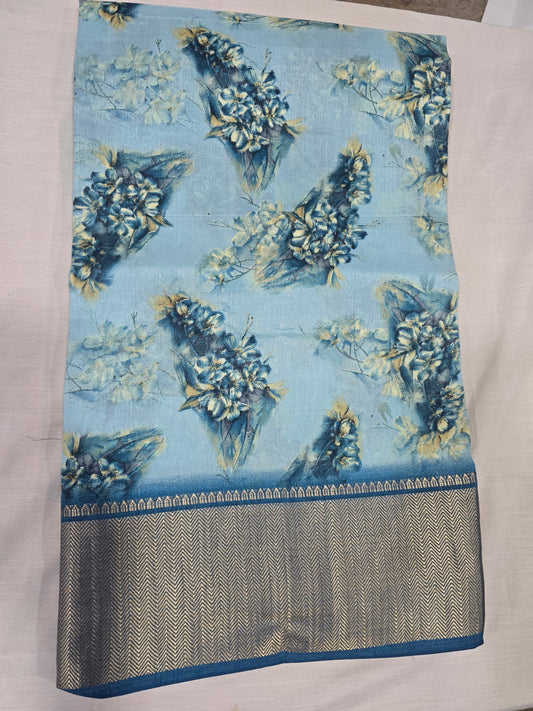 Pure Silk With Boarder