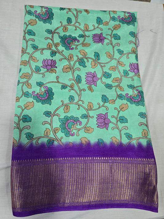 Pure Silk With Boarder