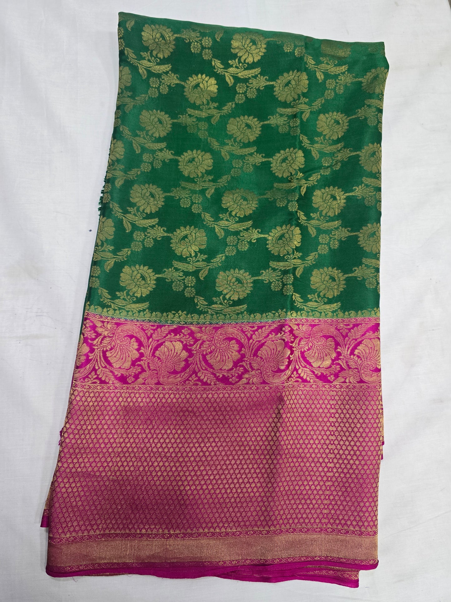 Pure Mysore Silk With Rich Pallu