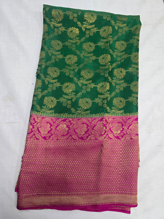 Pure Mysore Silk With Rich Pallu