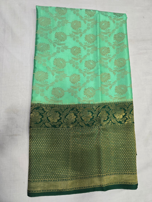 Pure Mysore Silk With Rich Pallu