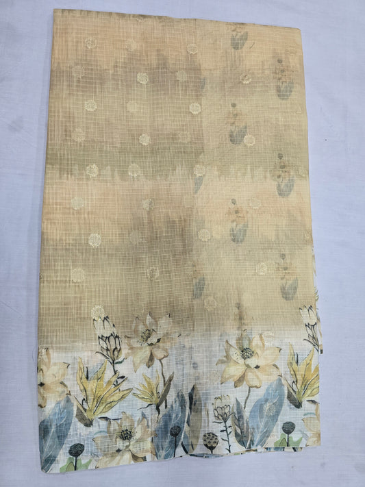 Pure Kota Handloom Digital Prints Sarees
