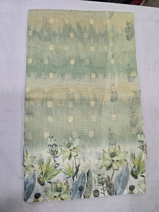 Pure Kota Handloom Digital Prints Sarees