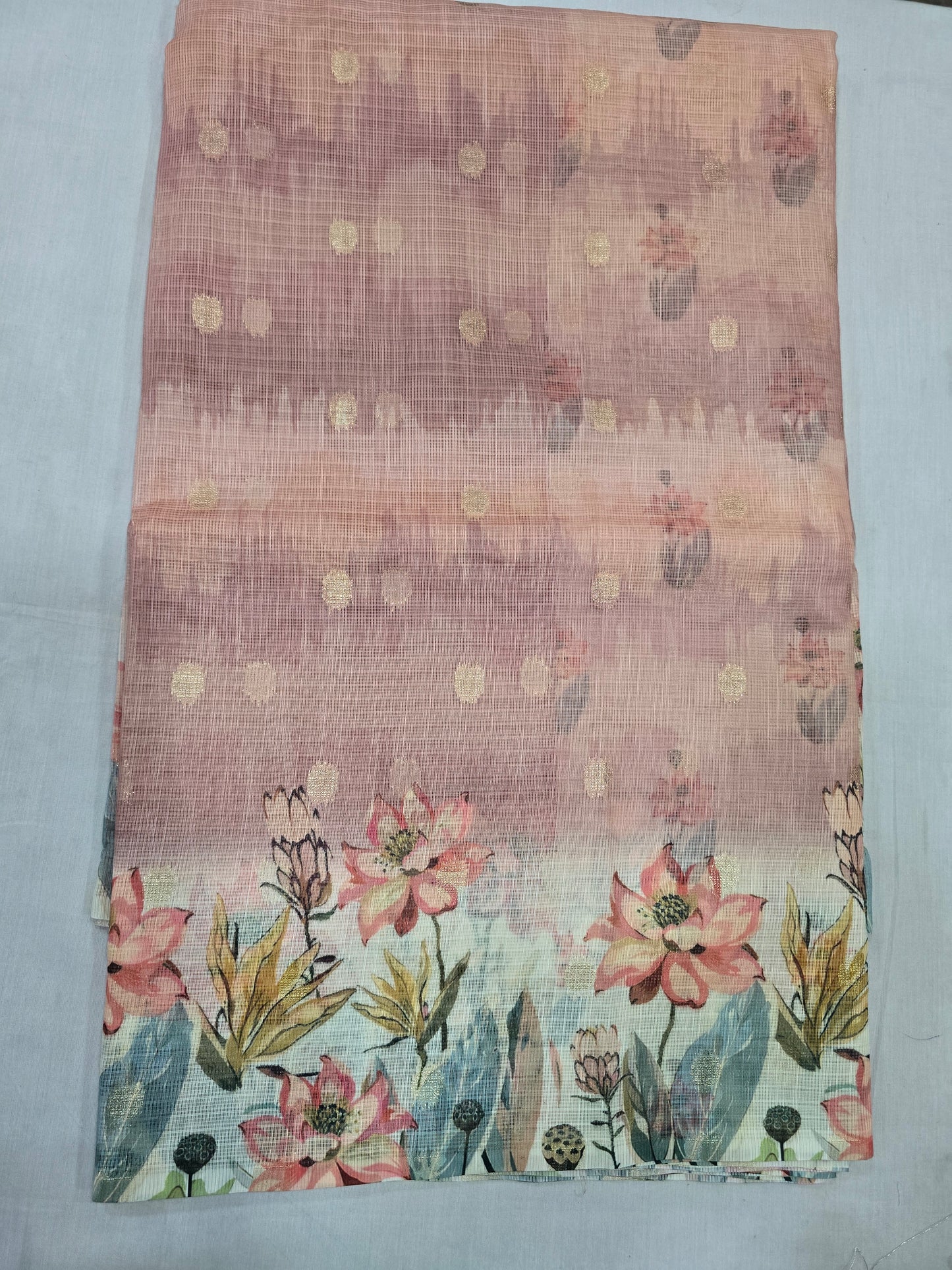 Pure Kota Handloom Digital Prints Sarees