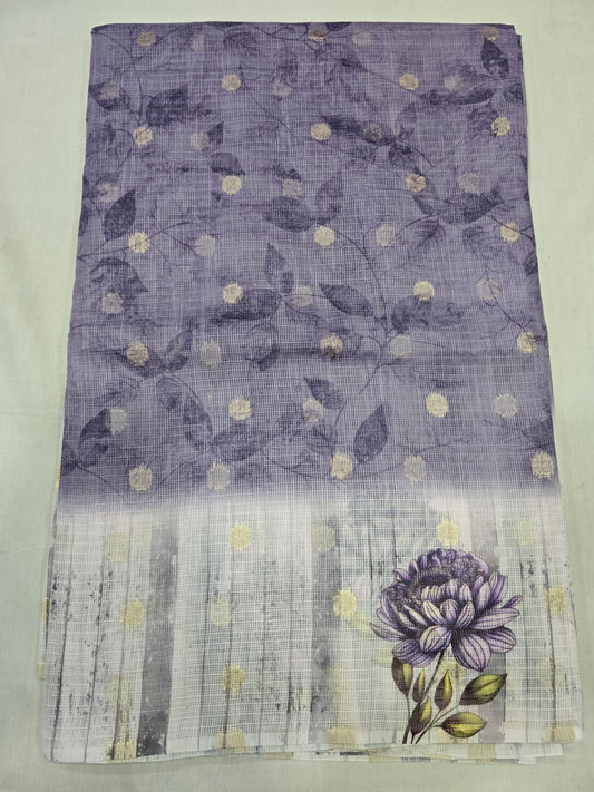 Pure Kota Handloom Digital Prints Sarees