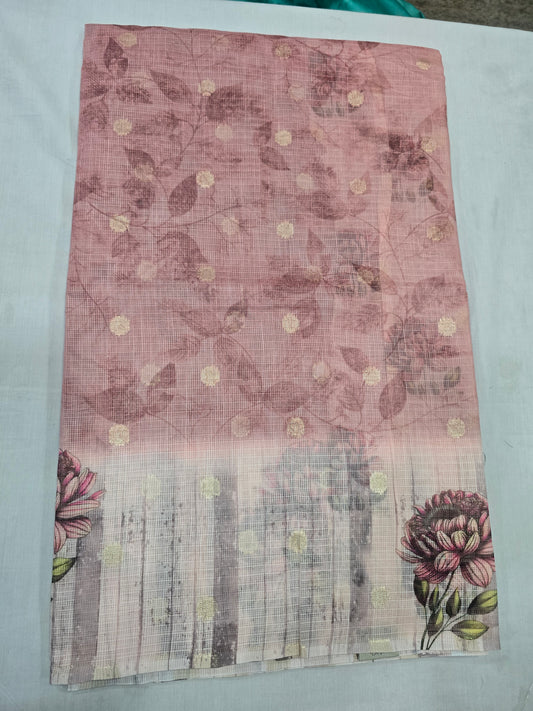 Pure Kota Handloom Digital Prints Sarees