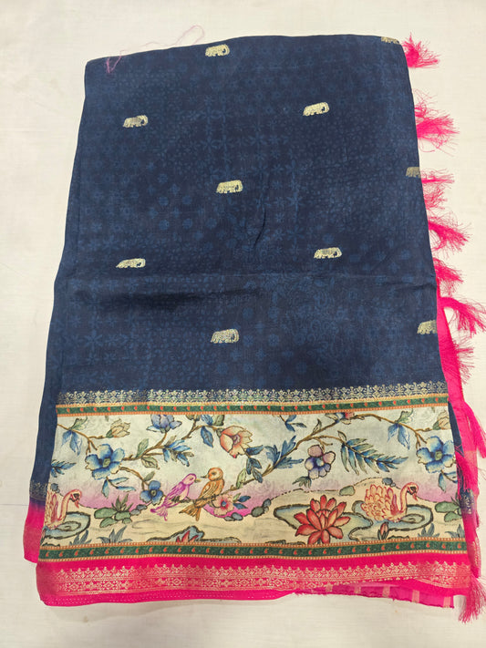 Pure Crape Digital Printed Sarees