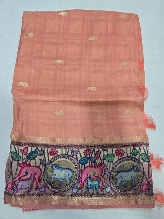Pure Crape Digital Printed Sarees