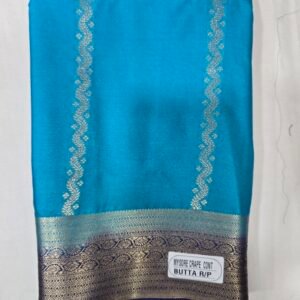 Blue Mysore Silk Saree