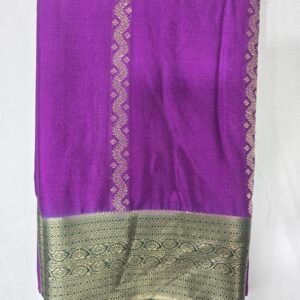 Purple Mysore Silk Saree