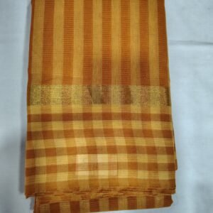 Mustard Handloom Cotton Saree - Sri Bhavani Saree House