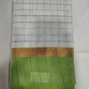 White Handloom Cotton Saree - Sri Bhavani Saree House