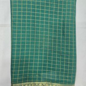 Teal – Semi Mysore Silk Saree