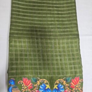 Tussar Saree With Hazrat Print